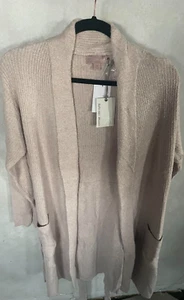 Barefoot Dreams CozyChic Lite Ribbed Robe Faded Rose Pearl Size L-XL - Picture 1 of 6