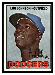 1967 TOPPS LOU JOHNSON #410 LOS ANGELES DODGERS MID GRADE NO CREASES - Picture 1 of 2