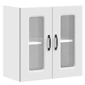 Mueble de pared de cocina moderno Kalmar - Puerta de cristal, madera de ingeniería, capacidad 70 kg - Imagen 1 de 15