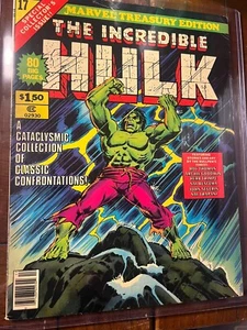 Marvel Treasury Edition #17 1978 THE INCREDIBLE HULK JUMBO SIZE NICE MID GRADE! - Picture 1 of 5