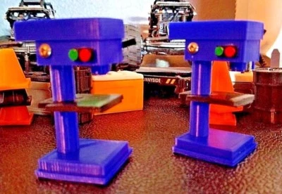RC 1/10 Scale Blue & Black Drill Press Stand Rock Crawler Truck Mini Accessories - Image 1 of 4