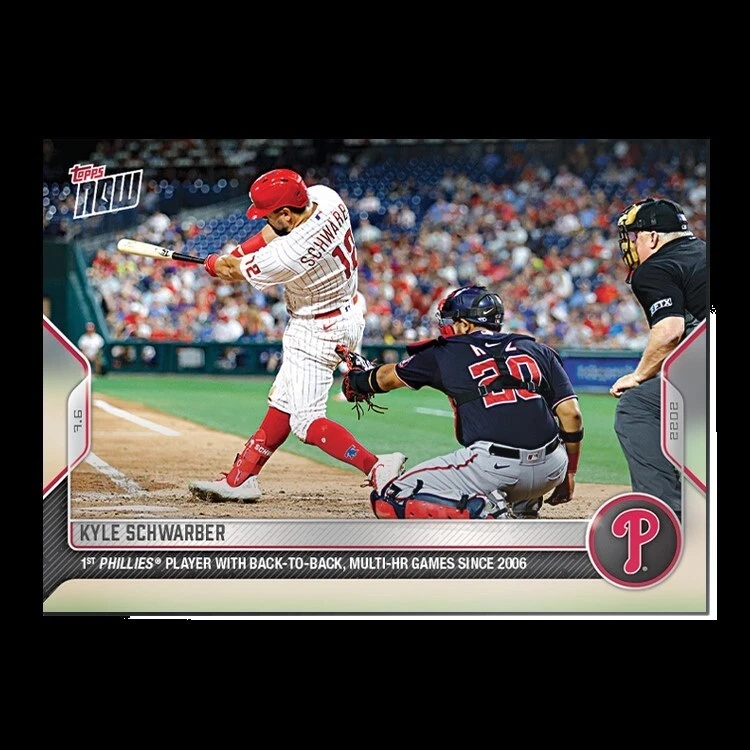 2022 Topps Now #479 Kyle Schwarber Phillies (PR-357) - Image 1 of 2