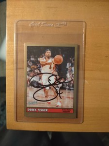 2005-06 Bazooka Gold #126 Derek Fisher Autograph 