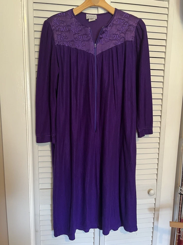 EDICIONES BÁSICAS Para Mujer Talla Pequeña S Bata Vestido de Salón Casa Vestido de Noche De Colección Foto 1 de 4