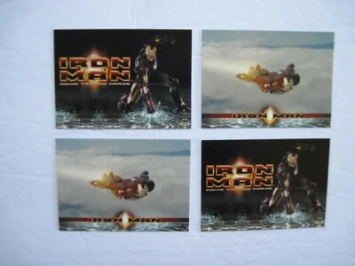 Lista de verificación de tarjetas Ironman #1 y #39 tarjetas Marvel 2 de cada película de 2008 Rittenhouse Foto 1 de 2