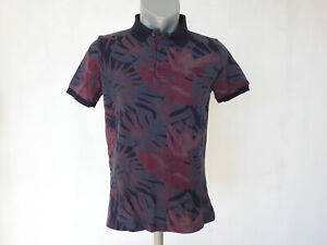 HUGO Boss Mens Polo T-Shirt Colorful Gray Red Blue Jersey Size M