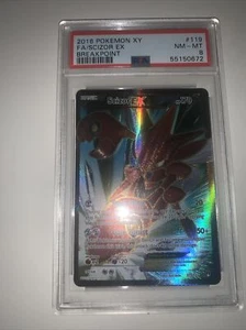 2016 Pokemon Scizor EX Full Art Holo XY Breakpoint 119/122 PSA 9 Mint - Picture 1 of 2