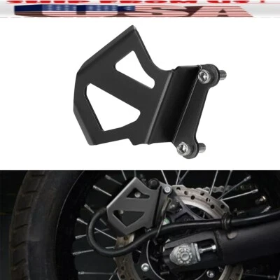 US BLACK Rear Brake Caliper Cover Guard Protector For 2008-2025 Kawasaki KLR650 — 第 1/4 张图片