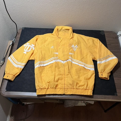 Vintage 90s Logo Athletic Spike NCAA Tennessee Volunteers Zip Jacket Mens XL Cover