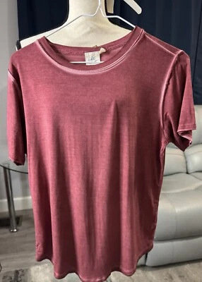 women juniors SZ small White Crow Washed Crew Neck T Shirt From Buckle. NWT - Image 1 of 4