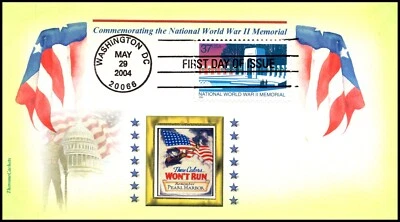 Scott 3862 - 37 Cents WWII Memorial Therome Color FDC 28 Of 76 - Image 1 of 2