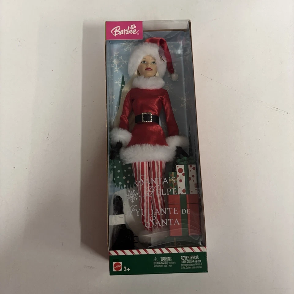 Barbie Doll Santa's Helper 2004 Mattel B6271 in Original Unopened