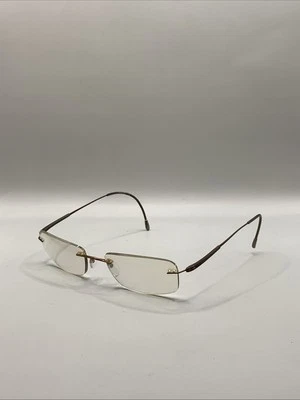Silhouette Eyeglasses 7719 40 6054  50-19-135 Titan Brown Rimless Frame Austria - Image 1 of 4