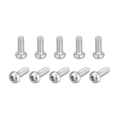 M3x8mm Torx Sécurité Vis 20pcs Inox Acier Cylindrique Tête Attaches Boulons - Photo 1/4