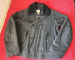 SEALUP MOTORCYCLE JACKET WASHED BLACK SIZE 50 - Picture 1 of 14