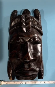Tribal Hand Carved Woden Mask - Picture 1 of 7