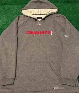 Vintage Reebok Cleveland Cavaliers NBA Fusion Hoodie Jacket Mens Size XL Retro - Picture 1 of 4