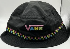 A Rare Vintage VANS Black Nylon Children’s Bucket Hat - Picture 1 of 4
