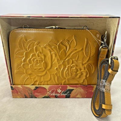 Cartera para mujer Patricia Nash rosa tooled estilo: P1678471 color: mango nueva en caja Foto 1 de 4