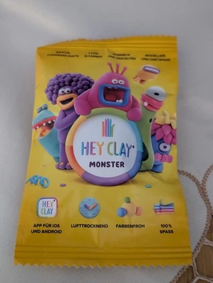 Hey Clay Monster Knete Rewe Weiche formbare Knete Modellier + Knetspass Sammeln - Bild 1 von 2