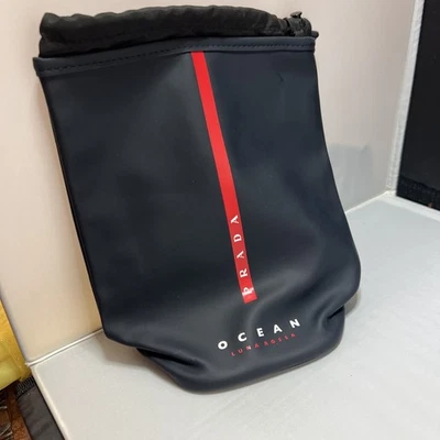 Prada Beauty OCEAN LUNA ROSSA Navy Blue Water Resistant Bag MINTY!!! gym sailing - Image 1 of 4