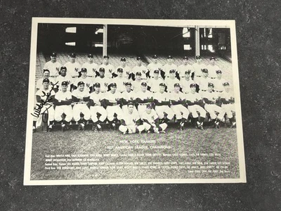 Whitey Ford Auto 8x10 Photograph NY Yankees Mickey Mantle US ARMY JSA - Image 1 of 4