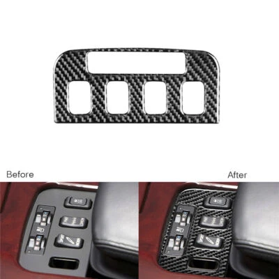 Capa quadro botão aquecimento console fibra de carbono para Lexus GS GS350 GS450h 06-11  - Imagem 1 de 4