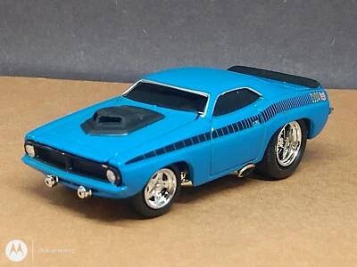 MUSCLE MACHINES 1/64 '70 PLYMOUTH AAR CUDA COLLECTIBLE LIMITED EDITION BLUE 1/64 - Image 1 of 4