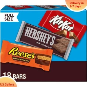 Reese's, Hershey's and Kit Kat Milk Chocolate Candy Bars Variety Pack - 18ct - Picture 1 of 5