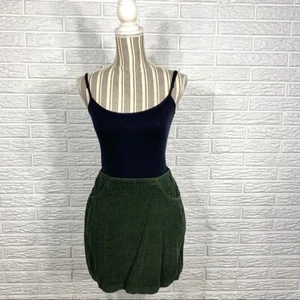 Minifalda Stefano Basics Hunter verde pana talla 8 - Imagen 1 de 6