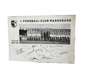 Foto 1.FC Magdeburg Schwarz/Weiß Saison 1967/1968 mit Autogrammen - Bild 1 von 1
