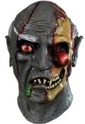 Ancient Evil Mask Zombie Vampire Fancy Dress Halloween Adult Costume Accessory - Image 1 of 2