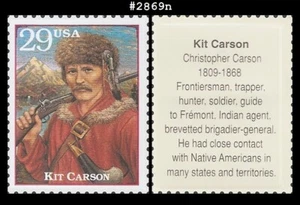 EE. UU. #2869n Estampillada sin montar o nunca montada Legends of the West - Kit Carson - Imagen 1 de 1