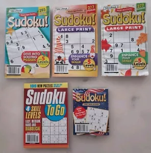 5 Sudoku ! Puzzle Game Book Magazines From Take A Break Books Puzzles - Picture 1 of 1