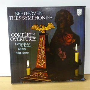 6747 135 BEETHOVEN The 9 Symphonies KURT MASUR PHILIPS STEREO 9LP BOX NM - Foto 1 di 10