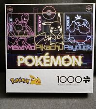 Pokemon Mewtwo Pikachu Psyduck 1000 Piece Jigsaw Puzzle #10600 Buffalo Games 