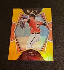 2022 Panini Prizm Select Mike Mussina Gold Premier Level #08/10 Orioles 