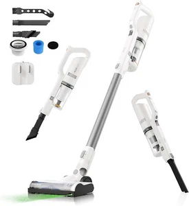 Cordless Upright Vacuum Cleaner, Powerful Suction Brushless Motor, V-Shaped Anti - Picture 1 of 9