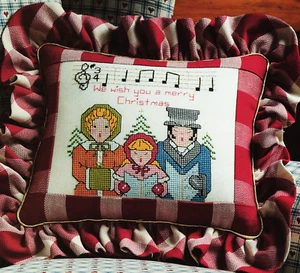 "WEIHNACHTSLIEDER ENGEL - JAHRESZEITENGRÜSSE" Kreuzstich Mustertabelle V10 - Bild 1 von 7