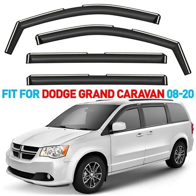 Защита от дождя вентиляционные козырьки козырек для Dodge Grand Caravan 2008-2020 годов выпуска - Изображение 1 из 4