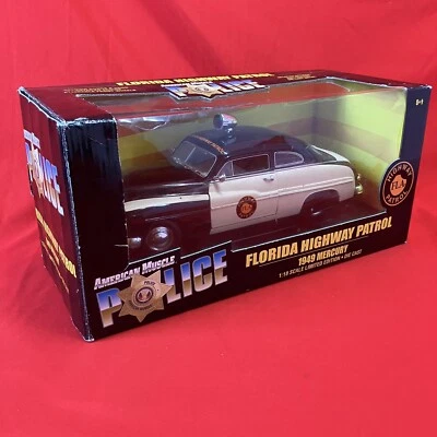 1/18 1949 Mercury Florida Highway Patrol / BY Ertl/American Muscle / FLAWS - Image 1 of 4