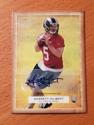 2014 Topps Turkey Red Autographs #88 Garrett Gilbert Rams Rookie QB - Image 1 of 2