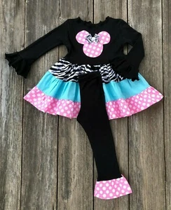 Minnie Mouse Zebra Print | Minnie Mouse Girl Clothes  - Picture 1 of 1