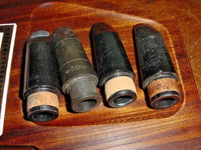 FOUR VINTAGE GOLDENTON  VITO  BUFFET EVETTE GEORGE BUNDY CLARINET MOUTHPIECE  S - Image 1 of 4