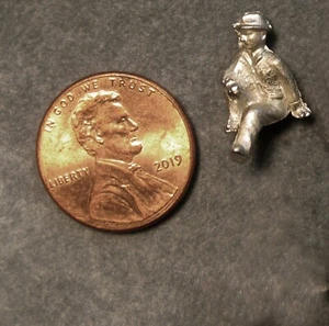 Figura de metal sin pintar Weston Campbell tipo escala HO "Brakeman sentado" #207 - Imagen 1 de 2