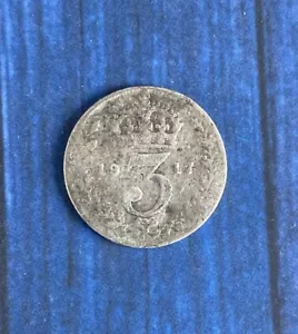 1917 Threepenny Bit Coin George V - Picture 1 of 2
