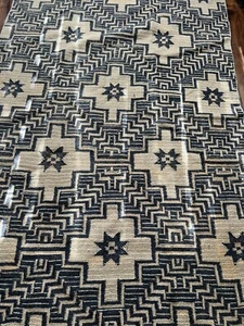 Anthropologie  Jute Geometric Rug 5' x 8' - Picture 1 of 24
