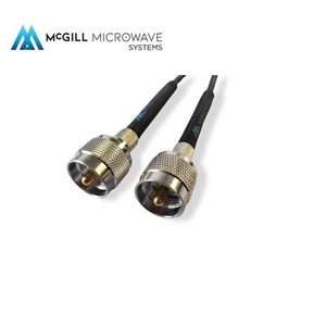 RG58 Uhf Maschio A PL259 Cavo Coassiale più Basso Perdita Doppio Schermato - Picture 1 of 4