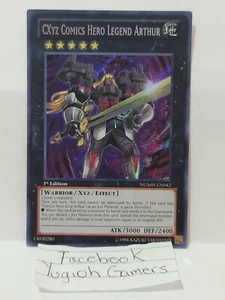 YUGIOH CXYZ COMICS HERO LEGEND ARTHUR SECRET LIGHT PLAYED - Picture 1 of 1