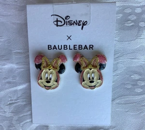BAUBLEBAR*MICKEY*MOUSE*HEAD*YELLOW*BOW*PINK*EARS*EASTER*POST*BACKS*EARRINGS* - Picture 1 of 9